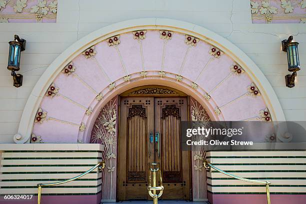 art deco building - napier new zealand stock pictures, royalty-free photos & images