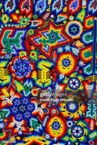 colorful traditional flower illustration - latin america pattern stock illustrations