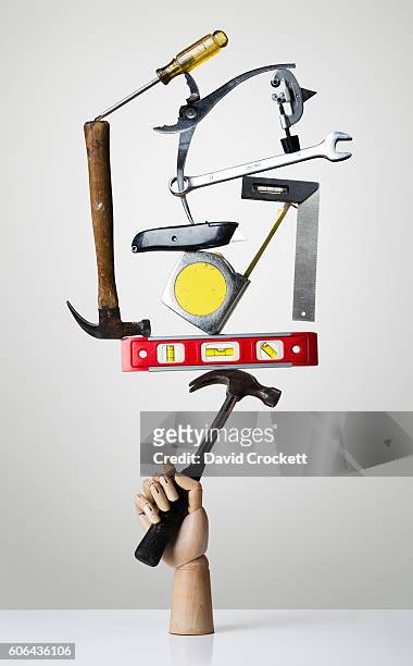 construction and carpentry tools - spirit level stock pictures, royalty-free photos & images