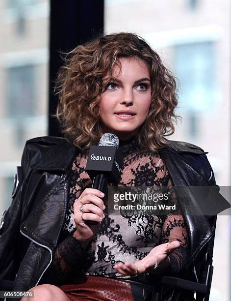 Camren Bicondova appears to promote "Gotham" during the AOL BUILD Series at AOL HQ on September 16, 2016 in New York City.