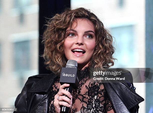 Camren Bicondova appears to promote "Gotham" during the AOL BUILD Series at AOL HQ on September 16, 2016 in New York City.