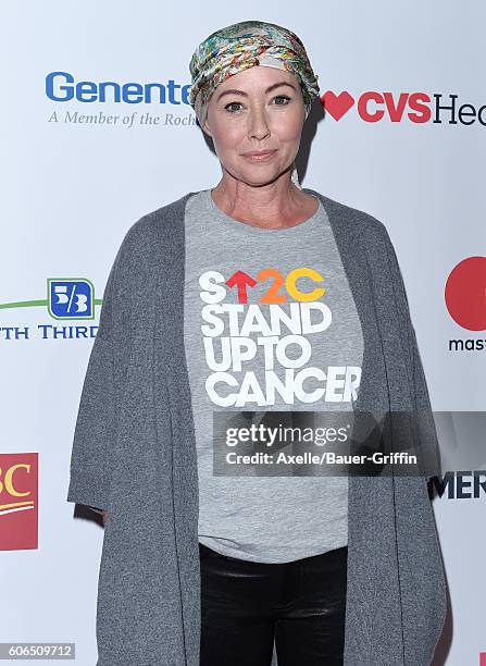 Actress Shannen Doherty attends Hollywood Unites for the 5th Biennial Stand Up To Cancer , A Program of The Entertainment Industry Foundation at Walt...