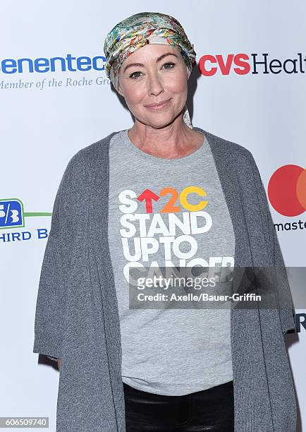 Actress Shannen Doherty attends Hollywood Unites for the 5th Biennial Stand Up To Cancer , A Program of The Entertainment Industry Foundation at Walt...