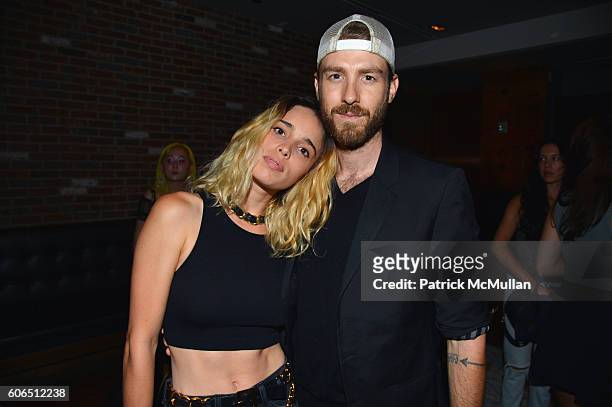 Chelsea Tyler and John Foster attend Interview & Topshop Celebrate the Interview September Issue at Kola House on September 13, 2016 in New York City.