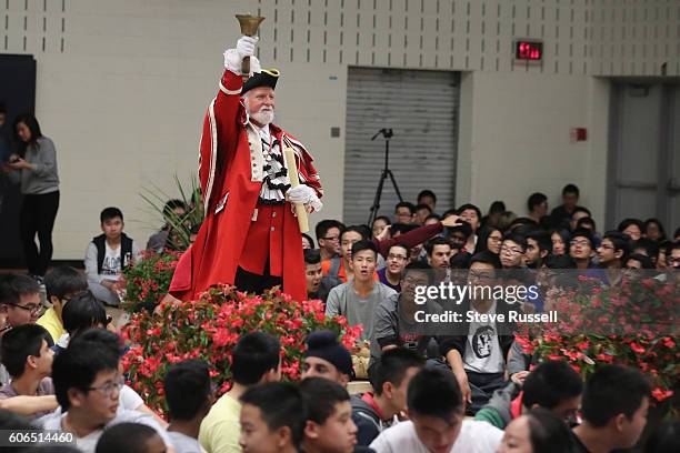 The Markham town crier opens the event. Olympic triple sprint medalist, Andre De Grasse returns his alma mater, Milliken Mills High School, to join...