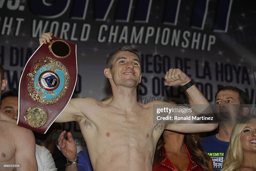 Canelo Alvarez v Liam Smith - Weigh-in