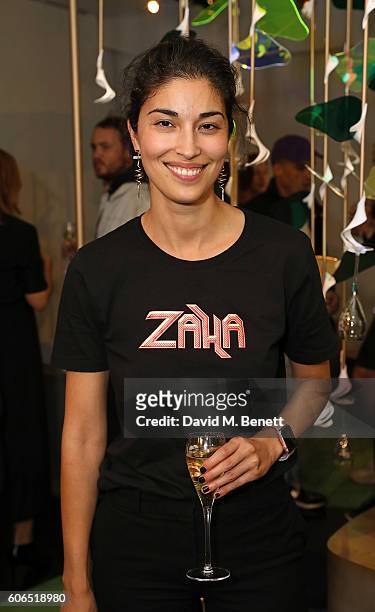 Caroline Issa attends Tank Magazine's LFW party hosted by editor-in-chief Caroline Issa during London Fashion Week Spring/Summer collections 2017 at...