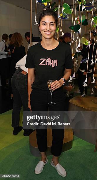 Caroline Issa attends Tank Magazine's LFW party hosted by editor-in-chief Caroline Issa during London Fashion Week Spring/Summer collections 2017 at...