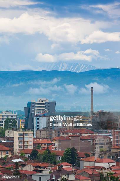 albania, korca, exterior - albania stock-fotos und bilder