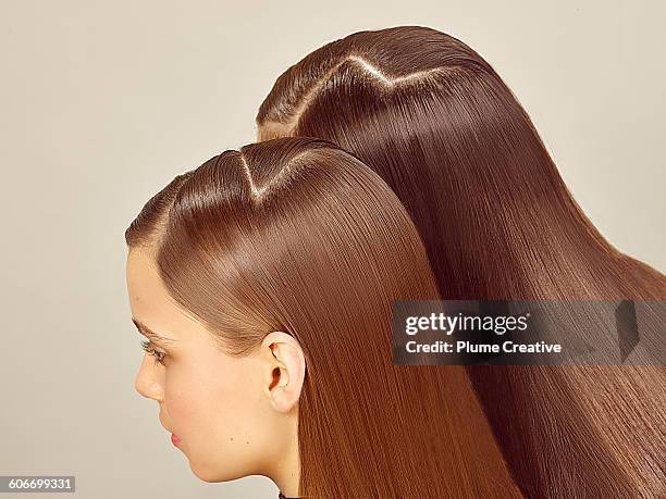 beauty - cabello liso fotografías e imágenes de stock