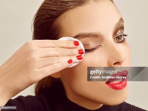 beauty - woman face cleaning stock pictures, royalty-free photos & images