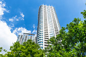 Shiodome Tower condominiums, twin parks
