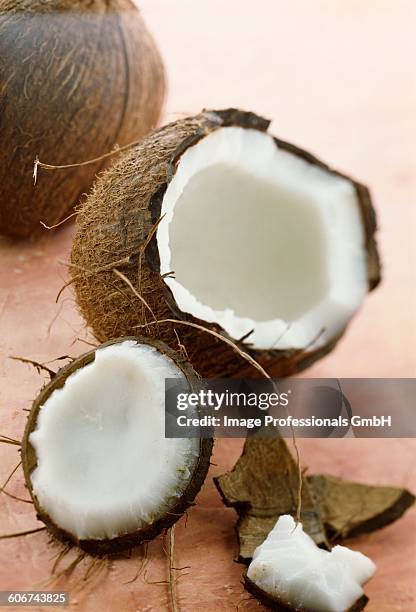 coconut - coconut chunks stock pictures, royalty-free photos & images