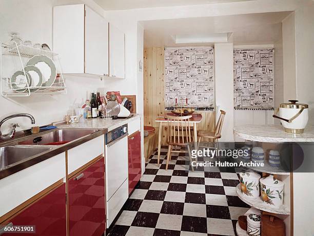 1950s kitchen, circa 1955.