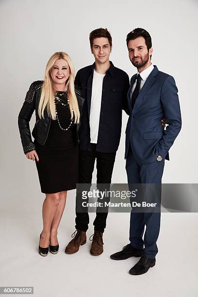 Lady Monika Bacardi, Nat Wolff, and Andrea Iervolino of 'In Dubious Battle' pose for a portrait at the 2016 Toronto Film Festival Getty Images...