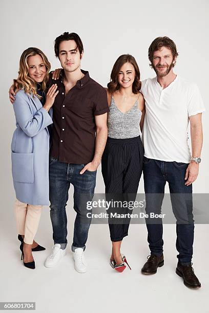 Maria Bello, Ben Schnetzer, Ella Purnell, and Sam Hazeldine of 'The Journey Is the Destination' pose for a portrait at the 2016 Toronto Film Festival...