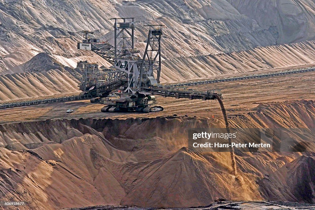 Soft coal opencast mining Garzweiler, Germany