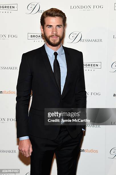 Liam Hemsworth attends "The Dressmaker" New York Screening at Florence Gould Hall Theater on September 16, 2016 in New York City.