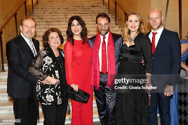 Judith Williams and her husband Alexander-Klaus Stecher with her parents Daniel Lewis Williams and his wife Carol Williams , her sister Katherine...