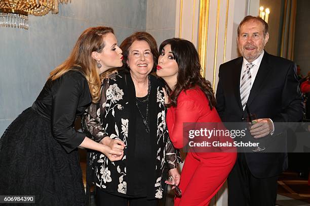 Judith Williams and her mother Carol Williams celebrates her 75th birthday and her sister Katherine Olsen and Daniel Lewis Williams during the...