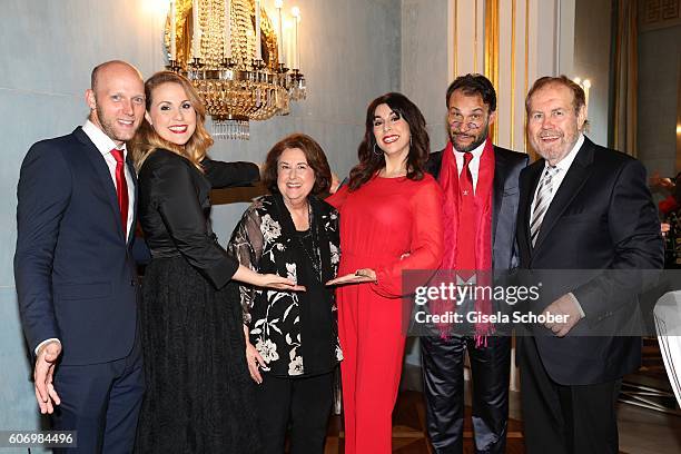 Judith Williams and her husband Alexander-Klaus Stecher, with her father Daniel Lewis Williams and her mother Carol Williams , celebrates her 75th...