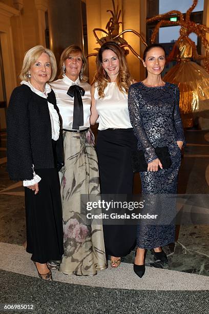 Inge Wrede-Lanz, Prinzessin Ursula, Uschi von Bayern, Ursula of Bavaria, Natalie Schmid and Isabell Brauer, director Chanel Munich, during the...