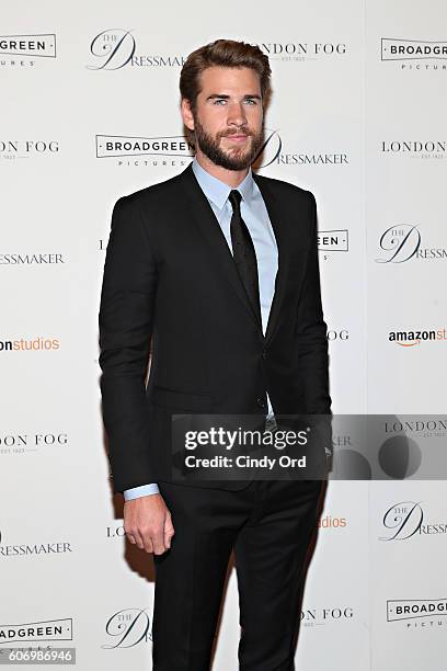 Actor Liam Hemsworth attends as London Fog presents a New York special screening of 'The Dressmaker' on September 16, 2016 in New York City.