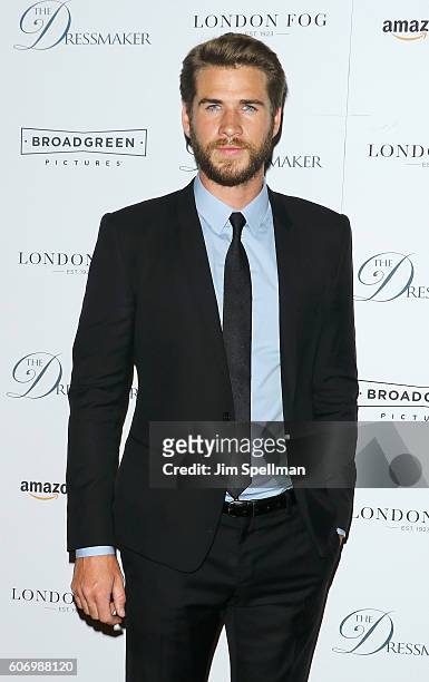 Actor Liam Hemsworth attends "The Dressmaker" New York screening at Florence Gould Hall Theater on September 16, 2016 in New York City.