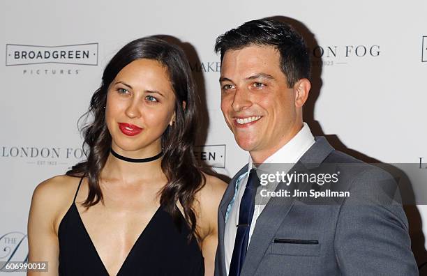 Actor James Mackay and guest attend "The Dressmaker" New York screening at Florence Gould Hall Theater on September 16, 2016 in New York City.