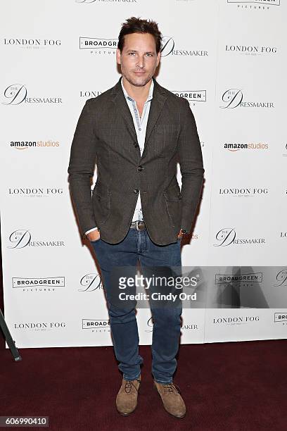 Actor Peter Facinelli attends as London Fog presents a New York special screening of 'The Dressmaker' on September 16, 2016 in New York City.