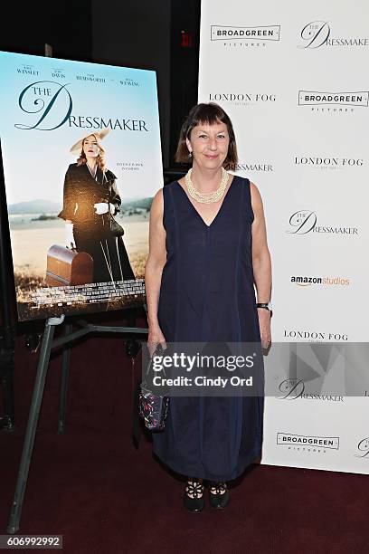 Writer Rosalie Ham attends as London Fog presents a New York special screening of 'The Dressmaker' on September 16, 2016 in New York City.