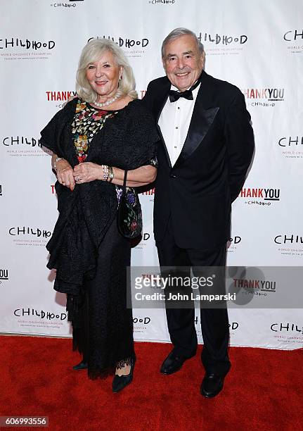 Gonella Morris and Gerald Morris attend World Childhood Foundation USA Thank You Gala 2016 at Cipriani 42nd Street on September 16, 2016 in New York...