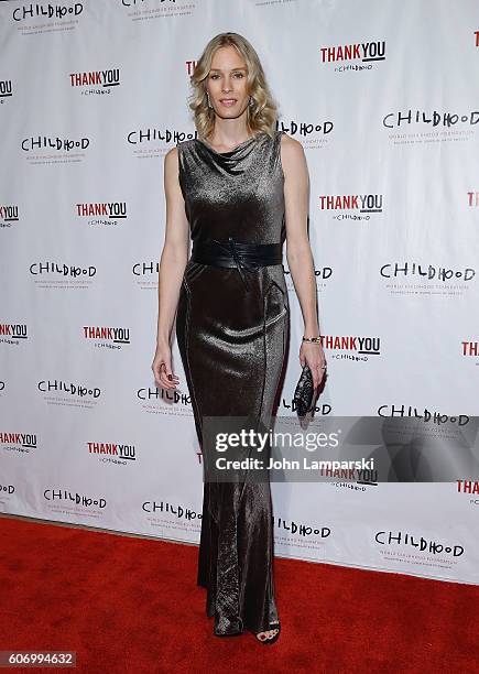 Marileline Grinda attends World Childhood Foundation USA Thank You Gala 2016 at Cipriani 42nd Street on September 16, 2016 in New York City.