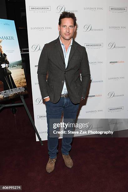 Peter Facinelli attends "The Dressmaker" New York Screening at Florence Gould Hall Theater on September 16, 2016 in New York City.