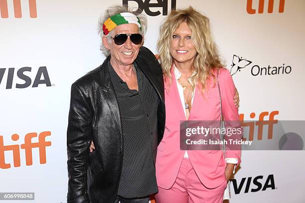 Musician Keith Richards and wife Patti Richards attend 'The Rolling Stones Ole Ole Ole!: A Trip Across Latin America' Premiere during the 2016...