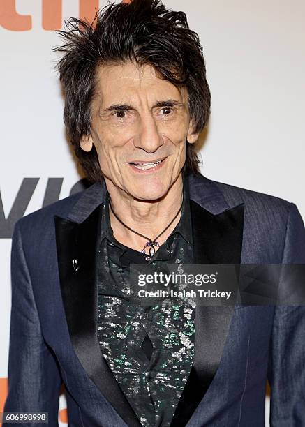 Musician Ronnie Wood attends 'The Rolling Stones Ole Ole Ole!: A Trip Across Latin America' Premiere during the 2016 Toronto International Film...