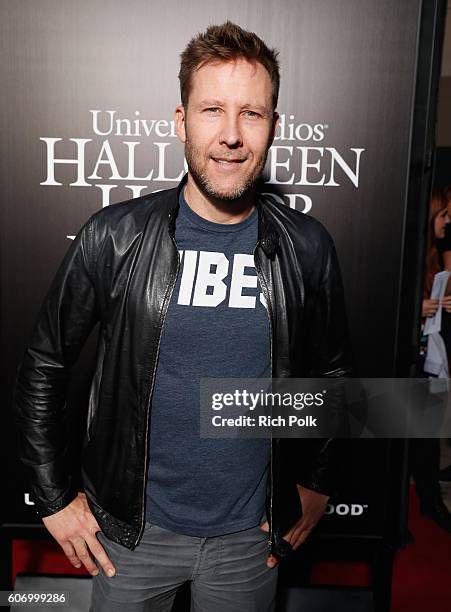 Actor Michael Rosenbaum attends Universal Studios "Halloween Horror Nights" opening night at Universal Studios Hollywood on September 16, 2016 in...