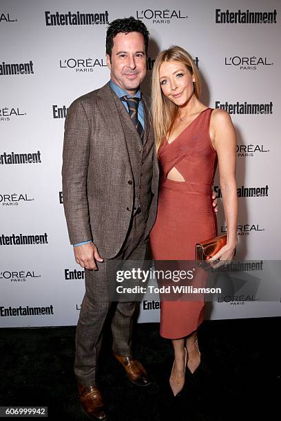 Actors Jonathan Silverman and Jennifer Finnigan attend the 2016 Entertainment Weekly Pre-Emmy party at Nightingale Plaza on September 16, 2016 in Los...