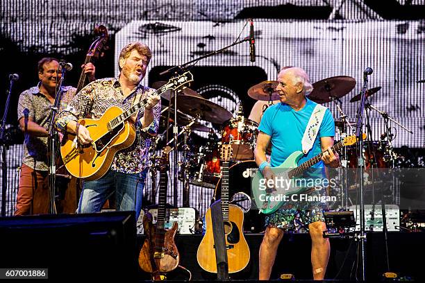 Jimmy Buffett and the Coral Reefer Band perform on the Sunset Cliffs Stage during the 2016 KAABOO Del Mar at the Del Mar Fairgrounds on September 16,...