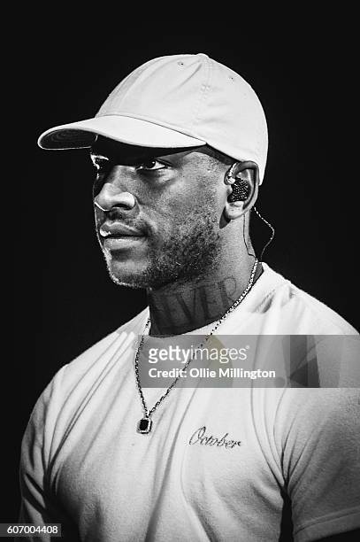 Skepta performs on the mainstage during the 2nd day of Bestival 2016 at Robin Hill Country Park on September 10, 2016 in Newport, Isle of Wight.