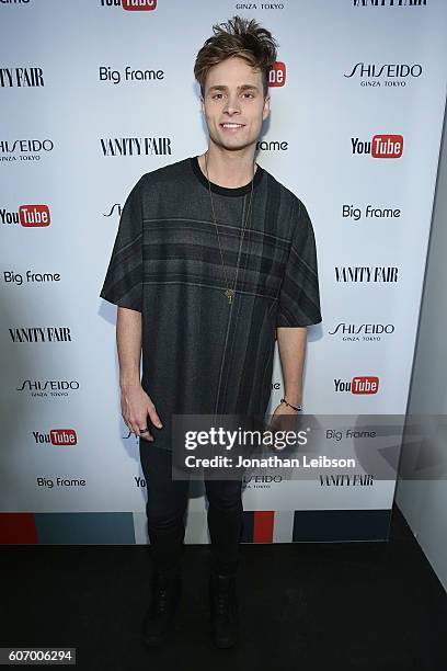 Spencer Sutherland attends the Vanity Fair Celebrates Emmy Weekend with YouTube And Shiseido At Vanity Fair Social Club at PLATFORM on September 16,...