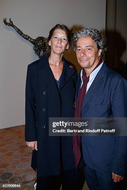 Stephane Wargnier and guest attend the 4O Rue de Sevres : Preview at the Head Offices of Both Kering and Balenciaga. Building. The site was the...