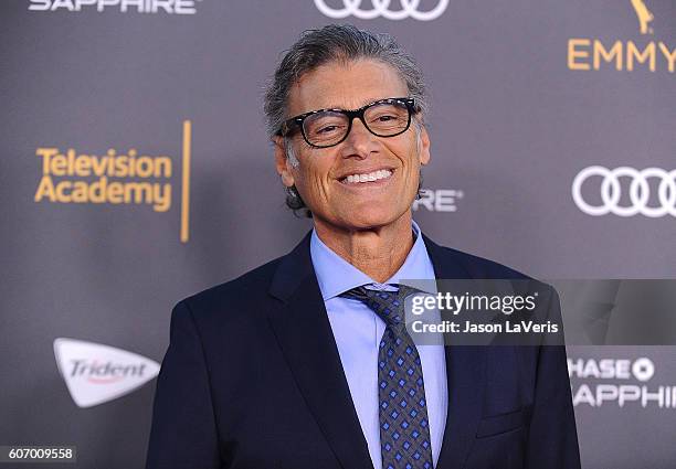 Actor Steven Bauer attends the Television Academy reception for Emmy nominated performers at Pacific Design Center on September 16, 2016 in West...