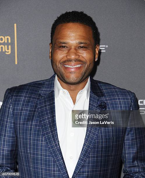 Actor Anthony Anderson attends the Television Academy reception for Emmy nominated performers at Pacific Design Center on September 16, 2016 in West...