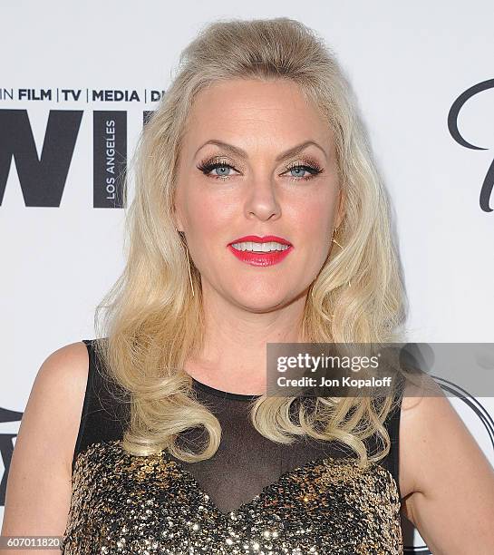 Actress Elaine Hendrix arrives at Variety And Women In Film's Pre-Emmy Celebration at Gracias Madre on September 16, 2016 in West Hollywood,...