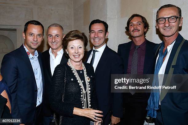 Head of Kering Americas at Kering, Laurent Claquin, Herve van der Straeten, Marie-Louise de Clermont Tonnerre, Olivier Josse, Elie Top and Bruno...