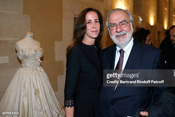 Marc Blondeau and his wife Marie Carmen Ortiz Morastani attend the 4O Rue de Sevres : Preview at the Head Offices of Both Kering and Balenciaga....