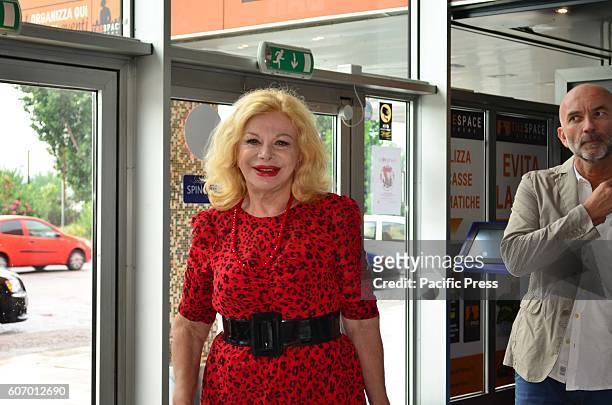 Sandra Milo, during the Presentation to press of "Prima di lunedì", new movie directed by Massimo Cappelli with the other casts Vincenzo Salemme,...