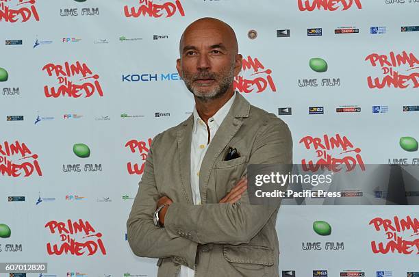 Massimo Cappelli, during Presentation to press of "Prima di lunedì", his new movie at Space Cinema Med in Naples.