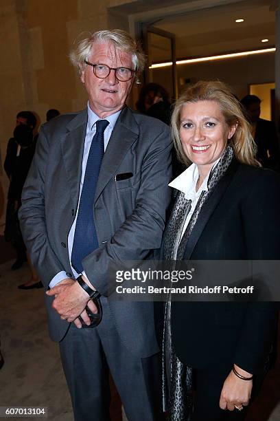Of BNP, Jean-Laurent Bonnafe and guest attend the 4O Rue de Sevres : Preview at the Head Offices of Both Kering and Balenciaga. Building. The site...